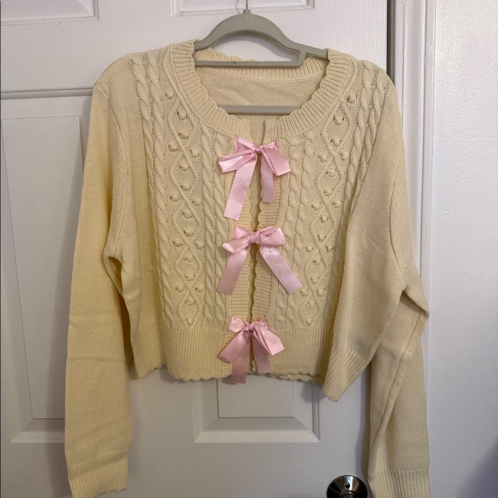 ROMWE Tie-Front Cardigan